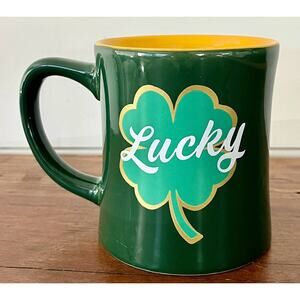 Green St. Patty’s Day Lucky Mug Cup Shamrock Clover Coffee Tea Spectrum 2021